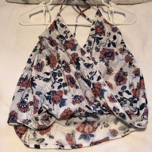 Abercrombie floral halter top size S